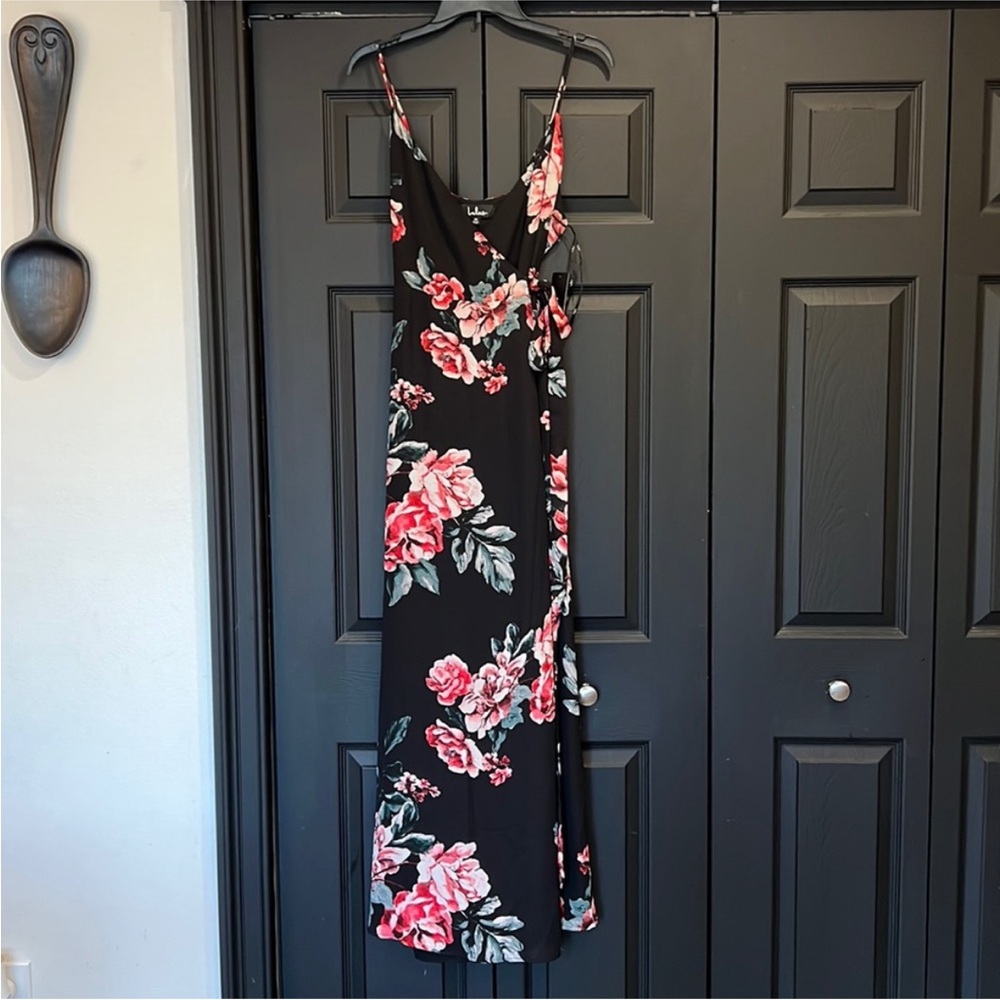 Lulu's Pink Spaghetti Strap Sundress Maxi